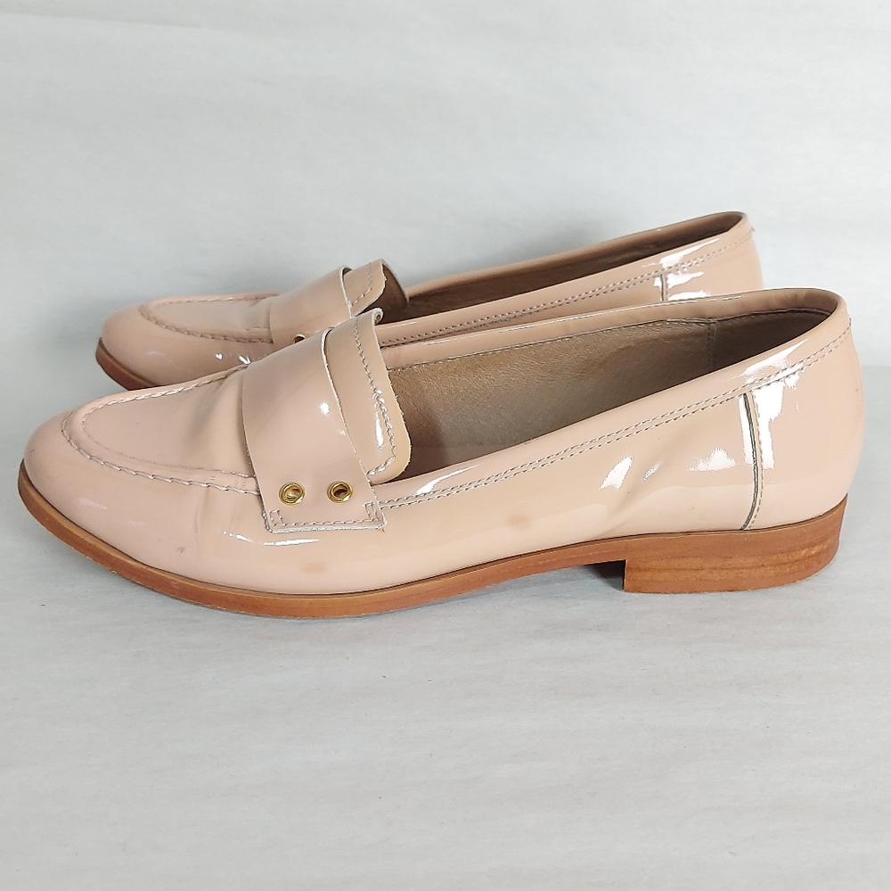 Minelli Women Loafers Size 38 EU Nude LeatherCasual Flats Comfort Low Heel Shoes - Picture 4 of 10